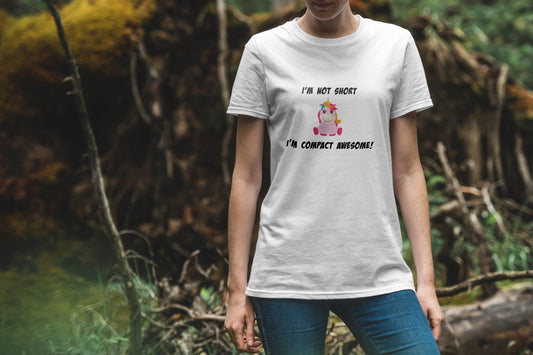 Im Not Short Im Compact Awesome -Cricut, Silhouette, Sublimation Cut File Canada-Cute Unicorn Funny-Instant Download