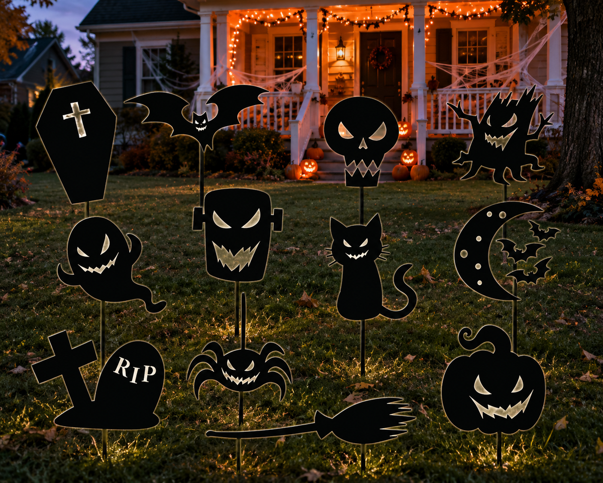 Halloween Graphic Bundle-Cricut, Silhouette, Sublimation Cut File Canada-Cricut Bundle-12 Images (instant download)