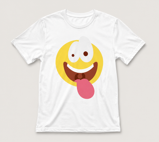 Funny Crazy Face Emoji Vector-Cricut, Silhouette, Sublimation Cut File Canada-Instant Download