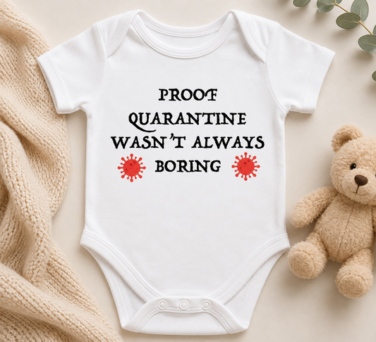 Quarantine Baby Bodysuit Cut File-Cricut, Silhouette, Sublimation Cut File Canada-Funny Pregnancy Announcement (Digital Download)