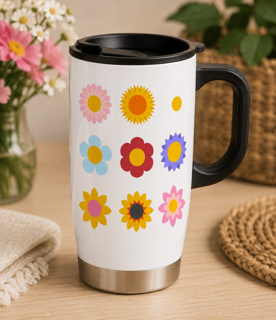 Colorful Flower SVG-Cricut, Silhouette, Sublimation Cut File Canada Bundle-Cutting & Embroidery Files (Instant Download)
