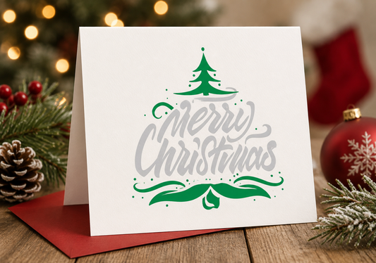 Merry Christmas Wishes SVG-Cricut, Silhouette, Sublimation Cut File Canada-Card Creation, Mug Design (Digital Download)