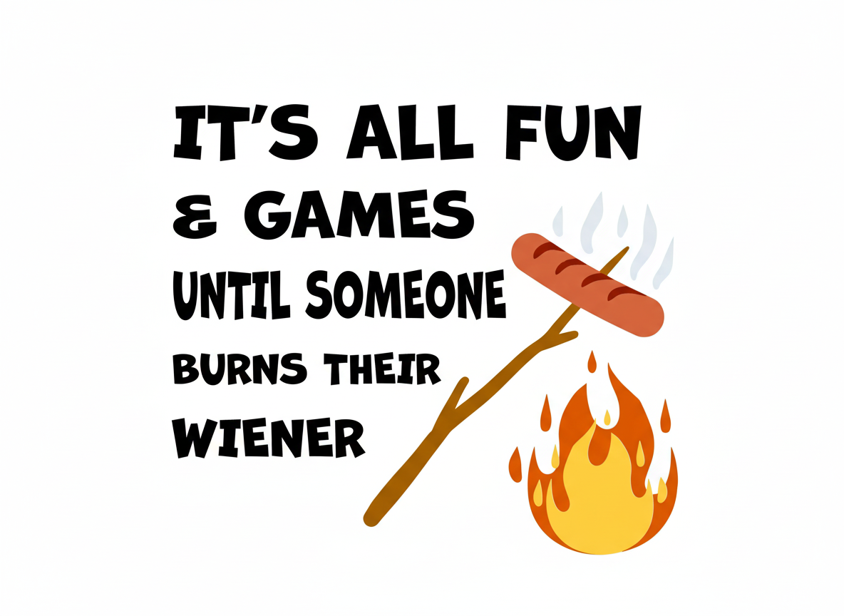 Burnt Weiner Camping Graphic-Funny T-Shirt Design (svg, png, jpg, dfx)
