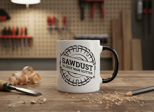 Sawdust Is Just Man Glitter SVG-Cricut, Silhouette, Sublimation Cut File Canada-Funny Woodworking Design (digital download)