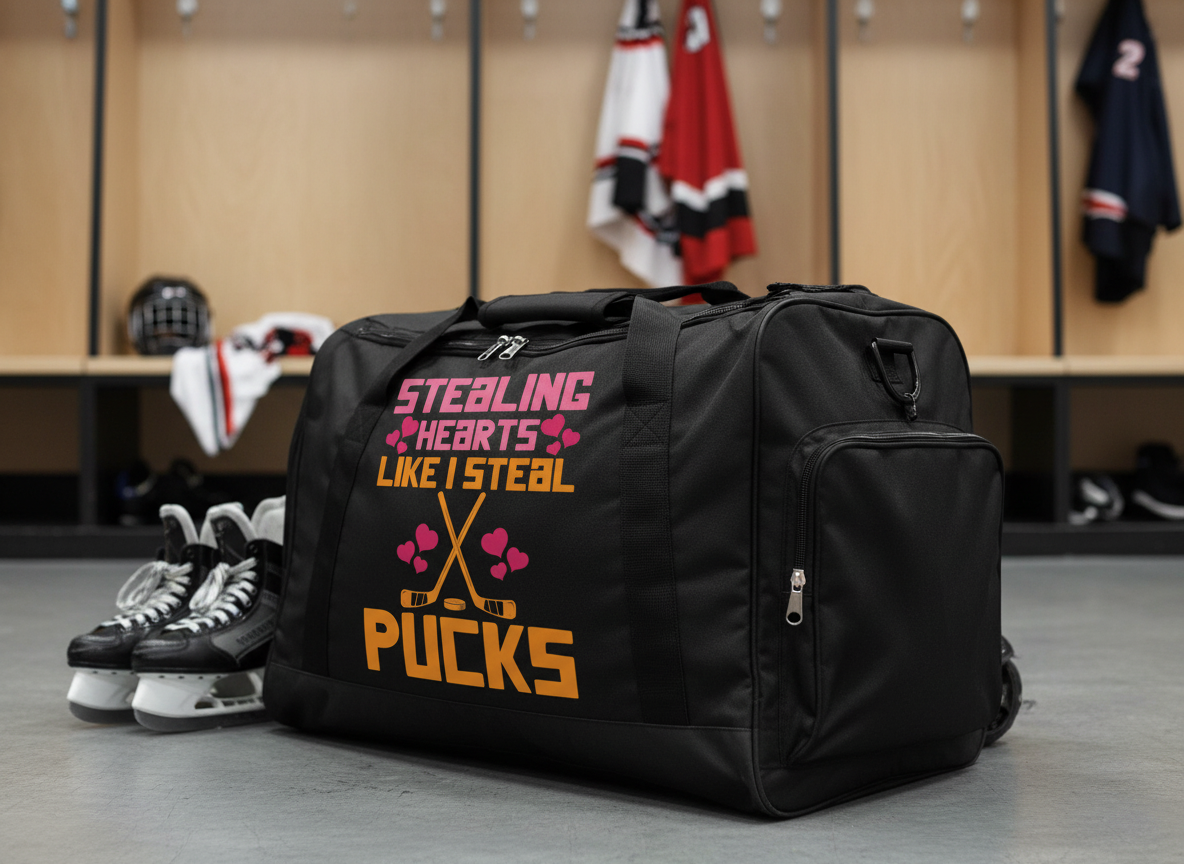 Stealing Hearts Hockey SVG-Cricut, Silhouette, Sublimation Cut File Canada-Valentine's (Digital Download)