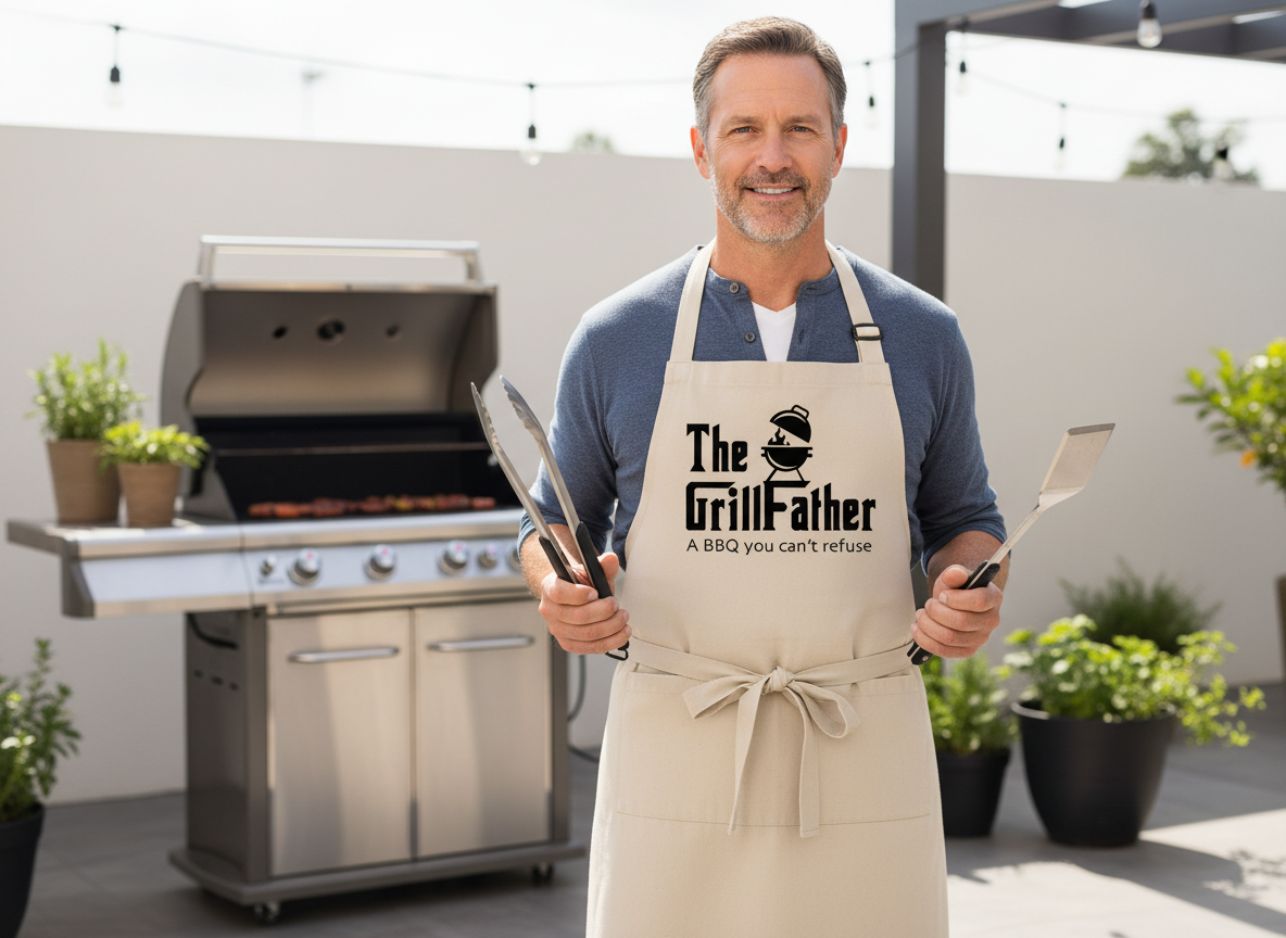The GrillFather BBQ Design-Cricut, Silhouette, Sublimation Cut File Canada-Funny Father's Day SVG (Digital Download)