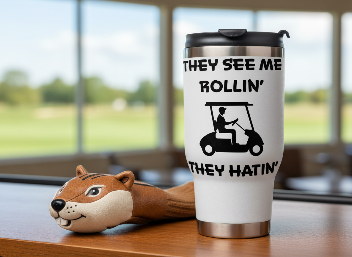 Funny Golf Cart SVG-Cricut, Silhouette, Sublimation Cut File Canada-They See Me Rollin' They Hatin' (Digital Download)