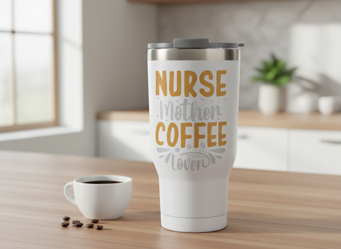 Nurse Mother Coffee Lover SVG-Cricut, Silhouette, Sublimation Cut File Canada-Funny Mom Quote (Digital Download)