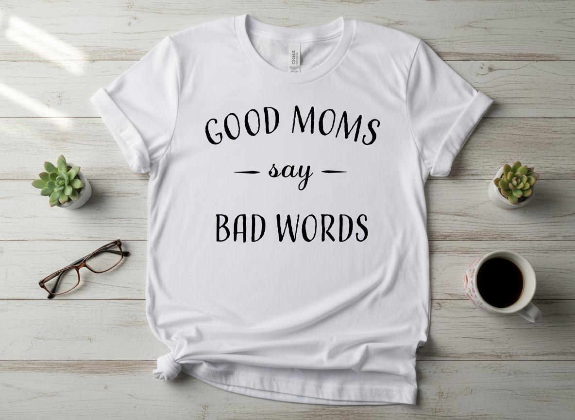 Good Moms Say Bad Words svg-Cricut, Silhouette, Sublimation Cut File Canada(Digital Download)