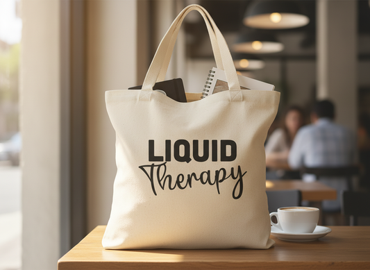 Liquid Therapy SVG-Cricut, Silhouette, Sublimation Cut File Canada-Funny Drinking Quote Design-Instant Download