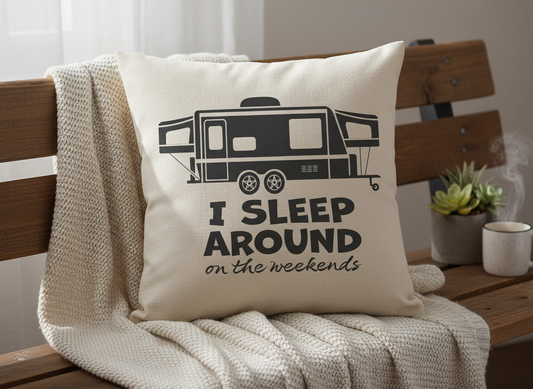 I Sleep Around SVG-Cricut, Silhouette, Sublimation Cut File Canada-Funny Quote Design-Instant Download