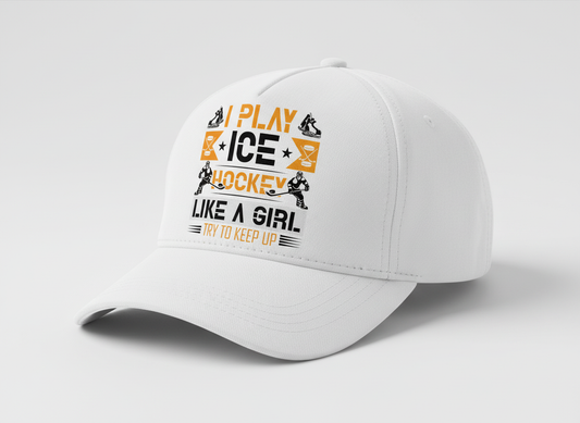 Female Hockey Player SVG-Cricut, Silhouette ,Sublimation Cut File Canada-Funny Hockey Quote (Digital Download)