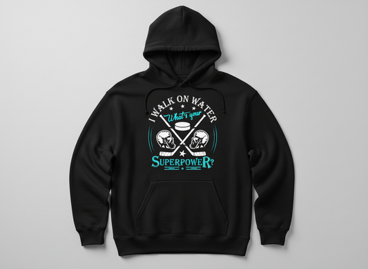 Funny Hockey SVG-Cricut, Silhouette, Sublimation Cut File Canada-I Walk on Water Design (Digital Download)