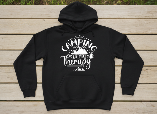Camping Is My Therapy SVG-Cricut, Silhouette, Sublimation Cut File Canada-Funny Camping Quote (Digital Download)