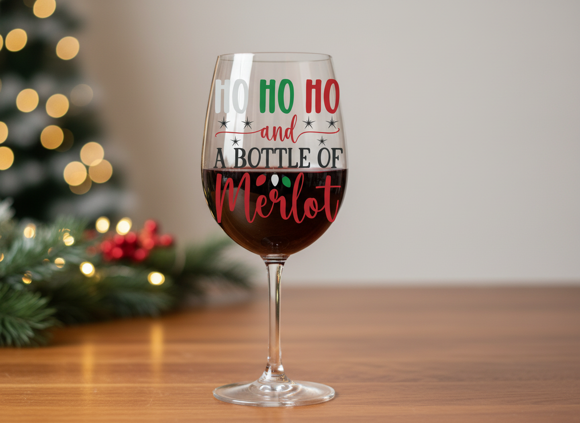 Funny Christmas Merlot Quote SVG-Cricut, Silhouette, Sublimation Cut File Canada-Holiday Drinking Cut File (Digital Download)