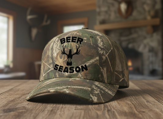 Funny Beer Season SVG-Cricut, Silhouette, Sublimation Cut File Canada-Antler Beer Bottle Design (Digital Download)