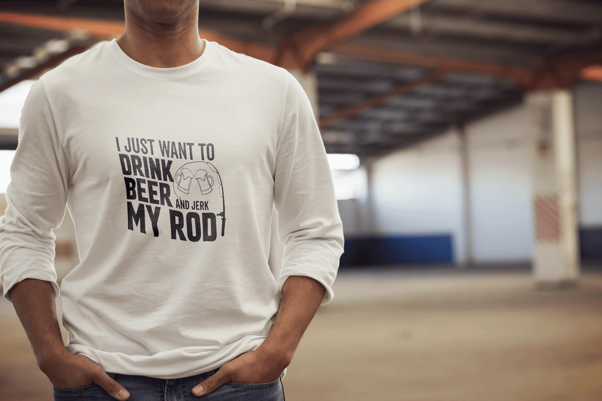 Funny Fishing Quote SVG-Cricut, Silhouette, Sublimation Cut File Canada-Drink Beer and Jerk My Rod (Digital Download)