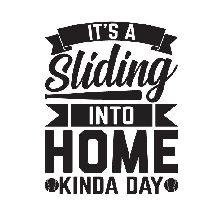 Sliding Into Home Baseball SVG – Cricut, Silhouette & Sublimation Cut File Canada Funny Sports Mom Design (Digital Download)