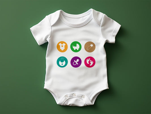 Funny Baby Onsie Graphics Bundle | Cricut SVG, PNG, DXF (Digital Download)