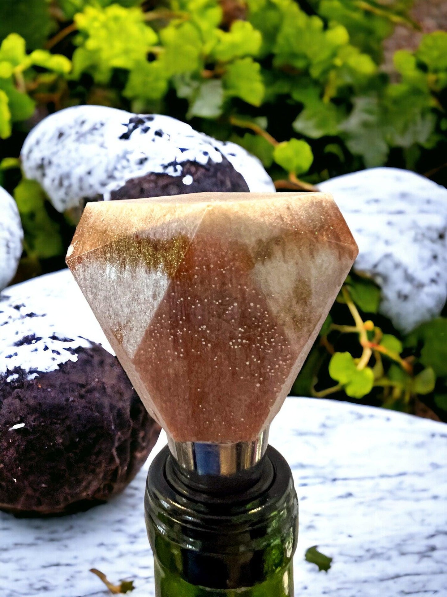 Marbled Wine StoppersMarbled Resin Wine Stopper Handmade Mica Pigment Bottle Stopper | Unique Bar & Kitchen Gift Canada