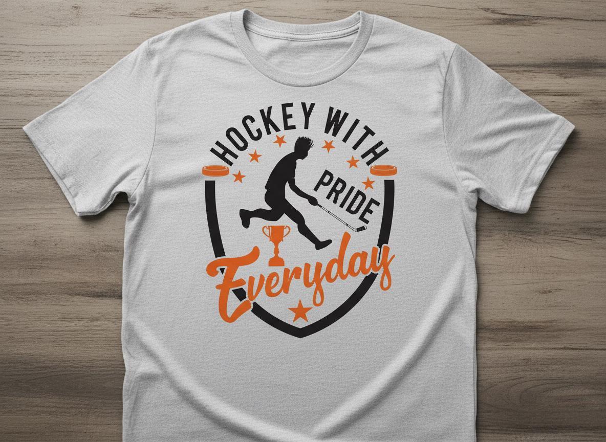 Hockey With Pride SVG-Cricut, Silhouette, Sublimation Cut File Canada-Inspirational Player Design (Digital Download)