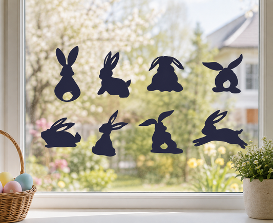Easter Bunny Silhouette Graphics-Cricut, Silhouette, Sublimation Cut File Canada (Digital Download)