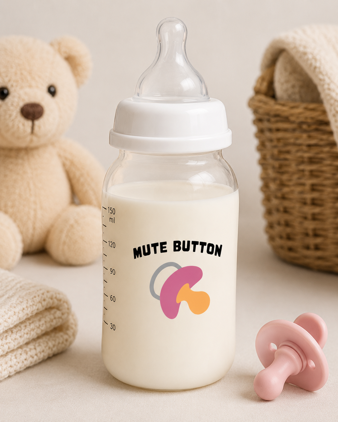 Mute Button Graphic-Cricut, Silhouette, Sublimation Cut File Canada-Funny Baby Bodysuit Cut File-Instant Download