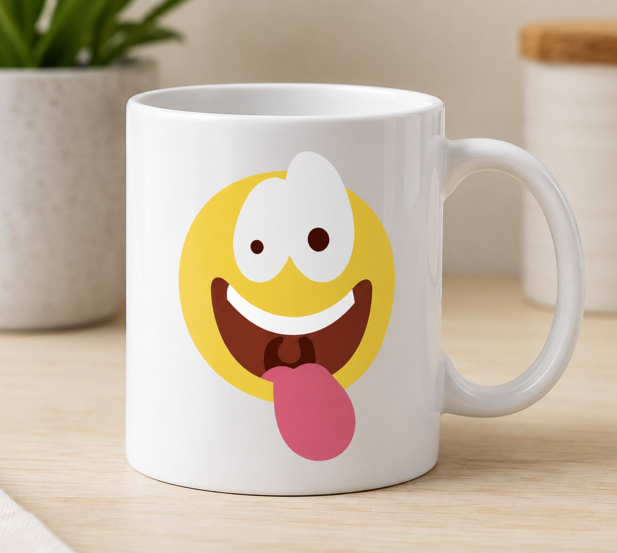 Funny Crazy Face Emoji Vector-Cricut, Silhouette, Sublimation Cut File Canada-Instant Download
