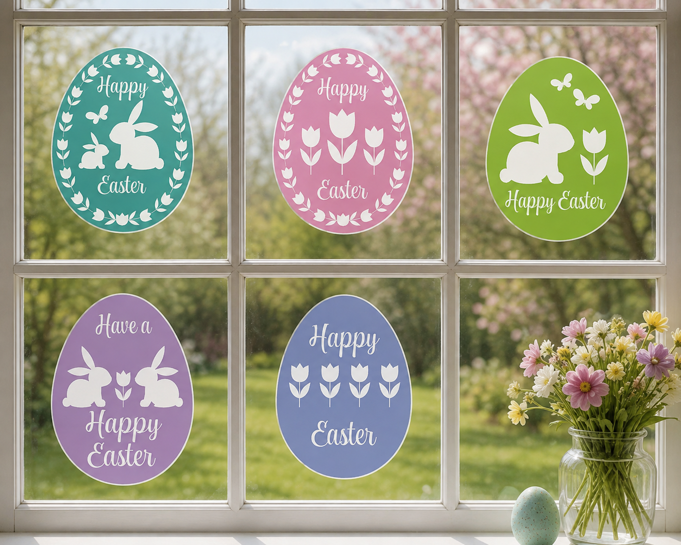 Easter Egg SVG-Cricut, Silhouette, Sublimation Cut File Canada Bundle-Bunny, Floral Vector Designs (Digital Download)