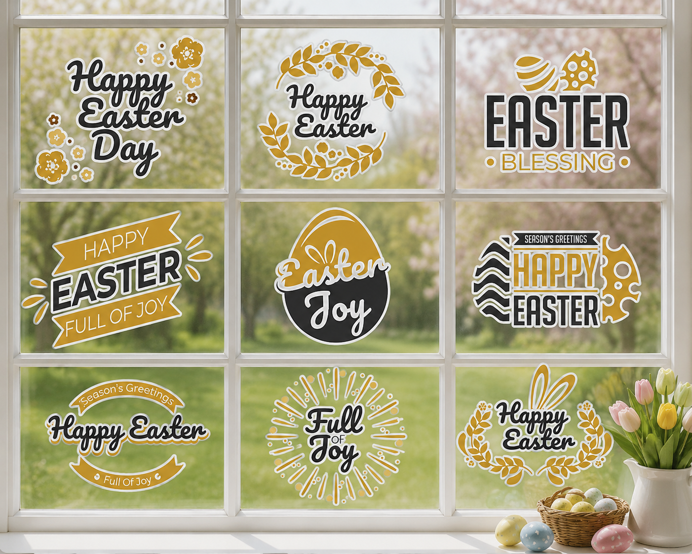 Easter Greetings SVG-Cricut, Silhouette, Sublimation Cut File Canada Bundle-Holiday Vector Graphics (png, jpg, dfx)