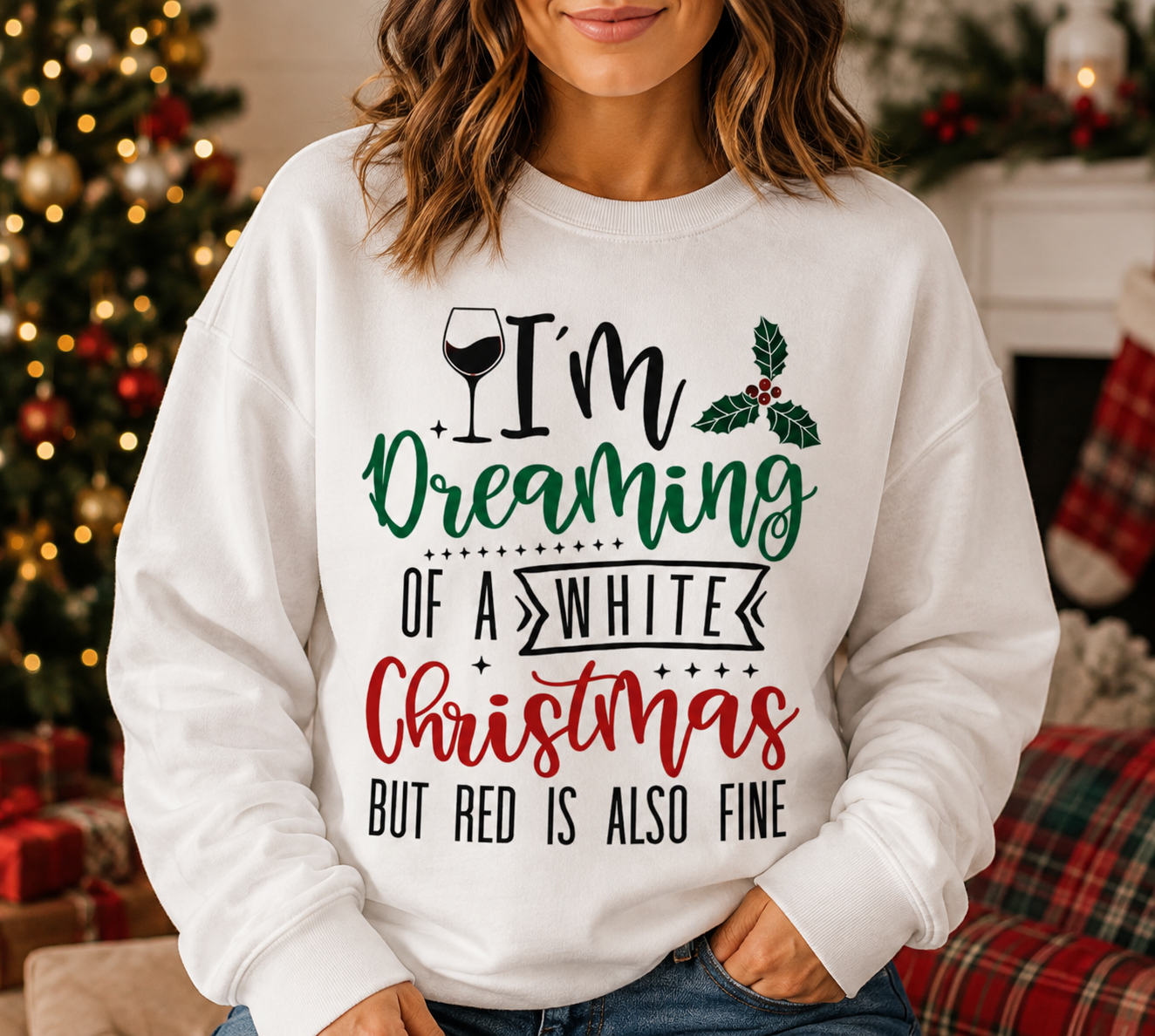 White Christmas Wine Quote SVG-Cricut, Silhouette, Sublimation Cut File Canada-Funny Holiday Cut File (Digital Download)