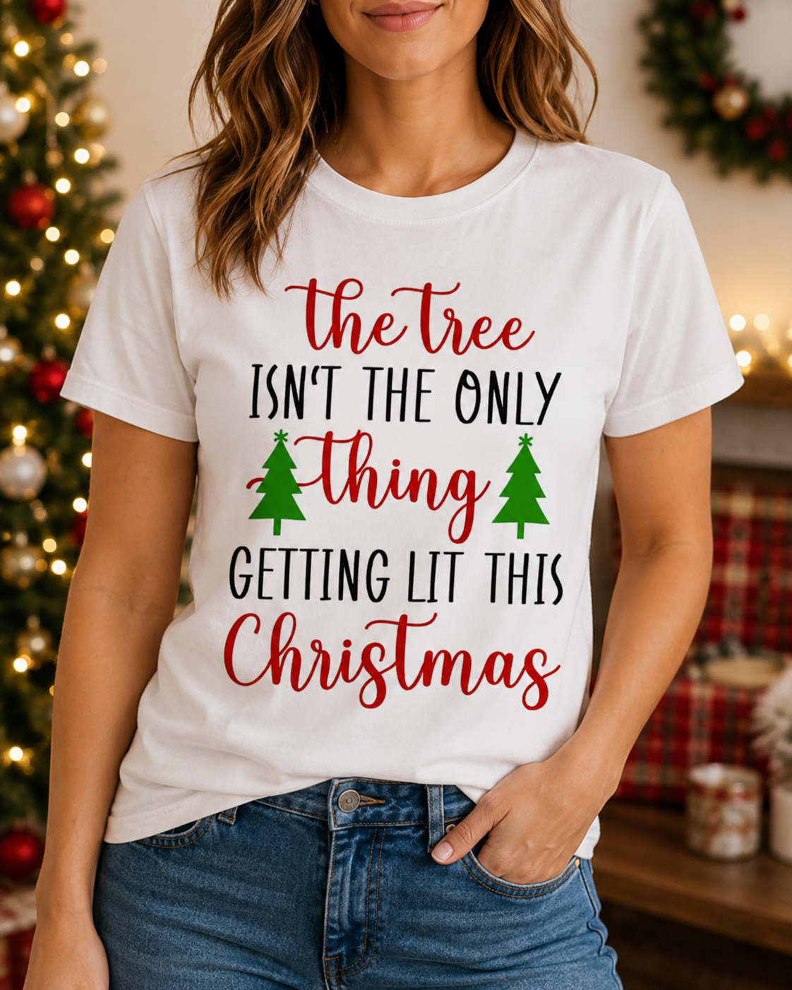 Funny Christmas SVG-Cricut, Silhouette, Sublimation Cut File Canada-Getting Lit Design (Digital Download)