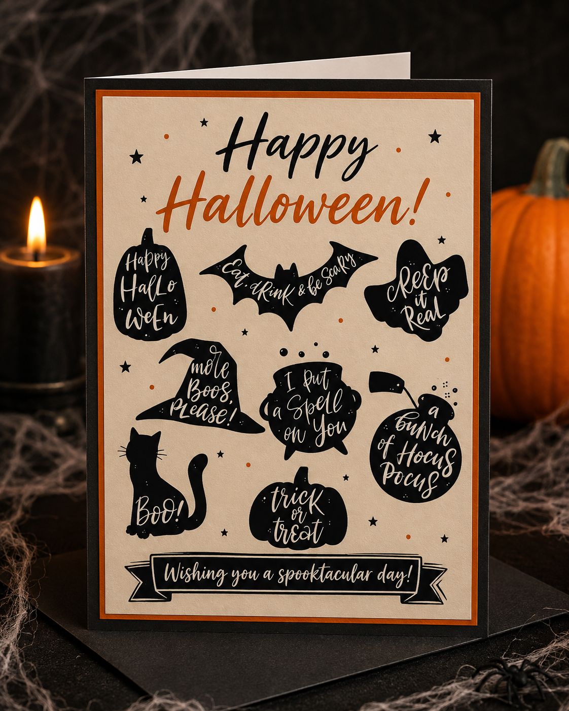 Halloween Quotes Graphic Bundle-Cricut, Silhouette, Sublimation Cut File Canada-8 Images-instant download