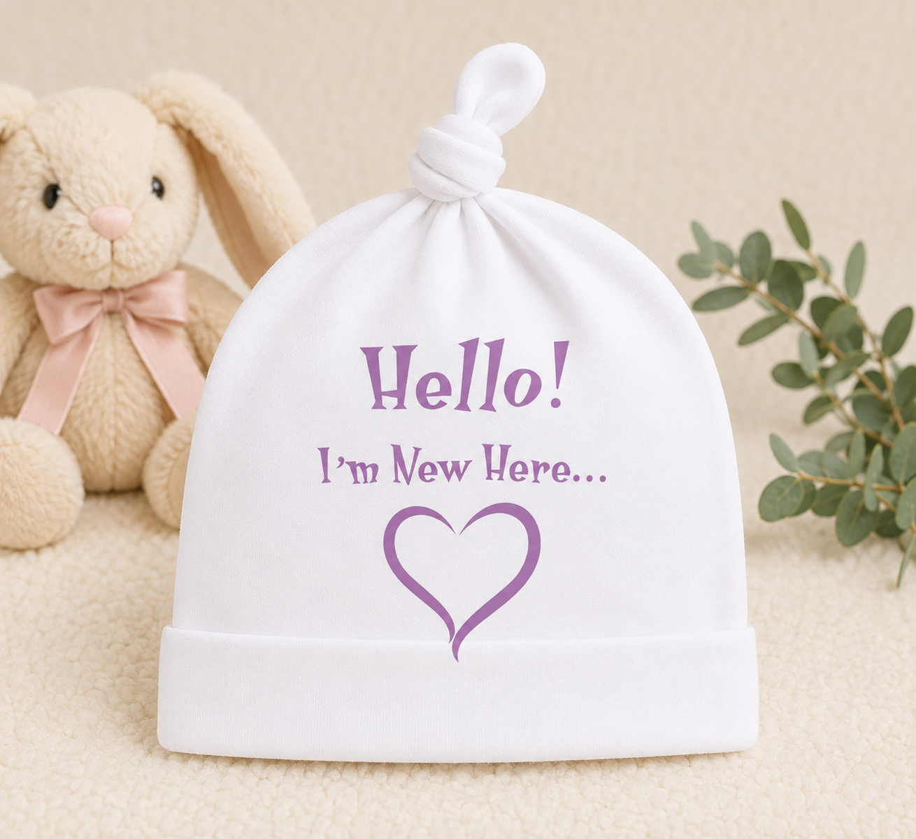 Hello I'm New Here SVG-Cricut, Silhouette, Sublimation Cut File Canada -Funny Baby Bodysuit Cut File (Digital Download)