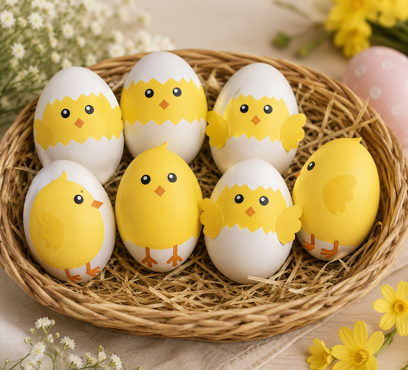 Easter Chicks SVG-Cricut, Silhouette, Sublimation Cut File Canada-digital download