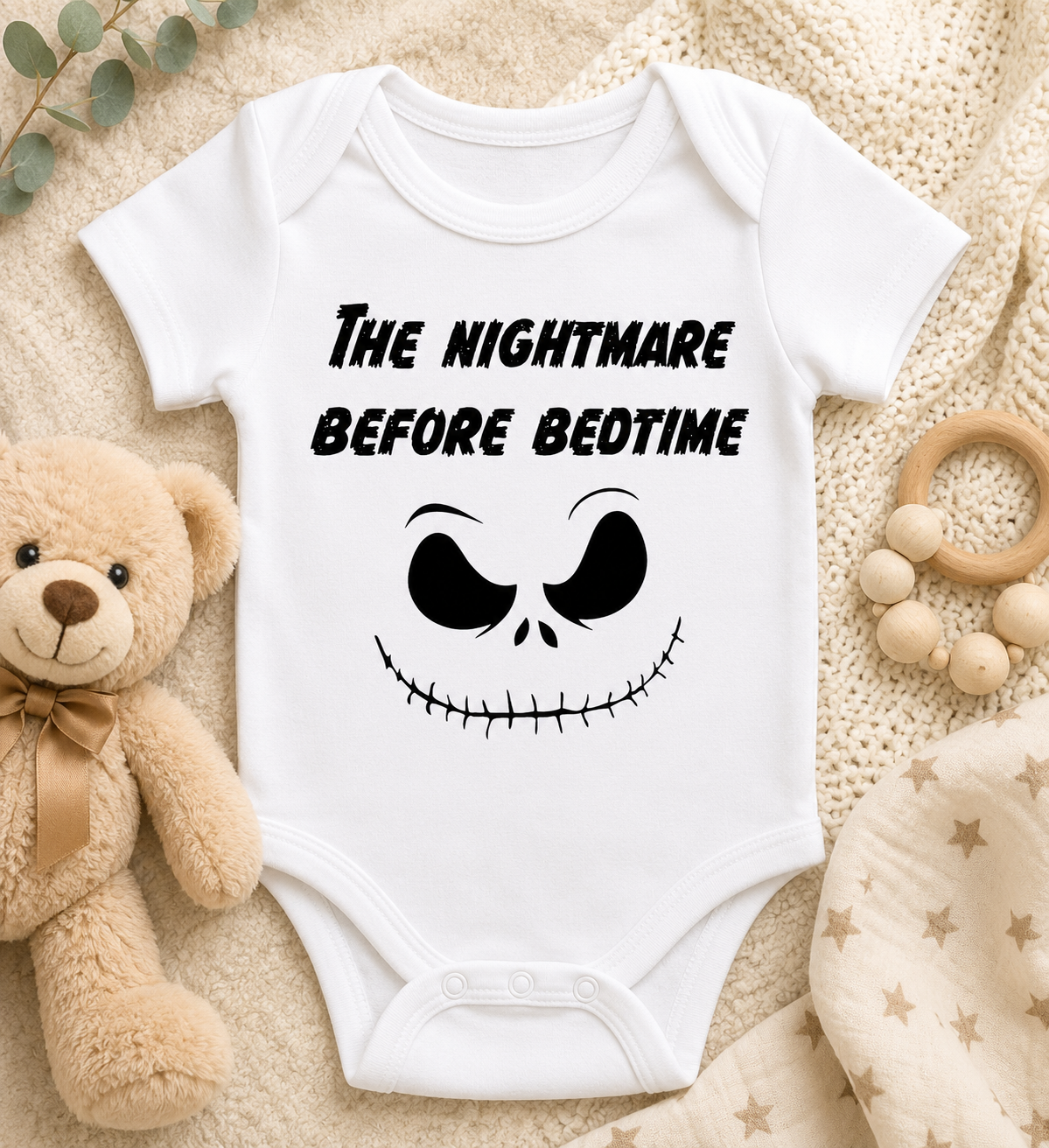 The Nightmare Before Bedtime Graphic-Cricut, Silhouette, Sublimation Cut File Canada-Funny Baby Gear-Instant Download