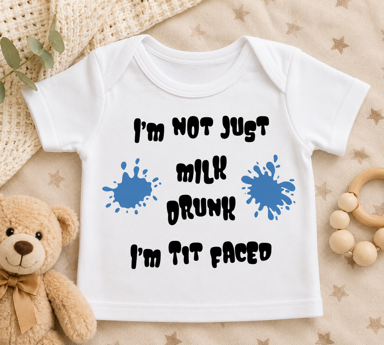 Funny Baby Bodysuit Cut File-Cricut, Silhouette, Sublimation Cut File Canada-Milk Drunk Design (Digital Download)