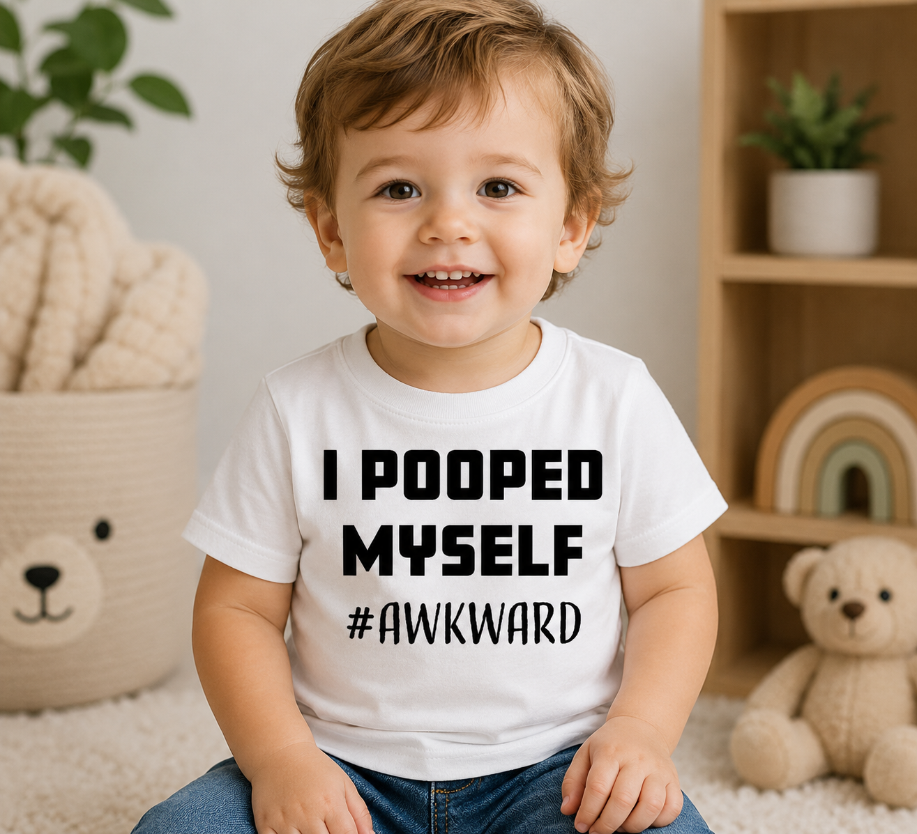 Funny I Pooped Myself-Cricut, Silhouette, Sublimation Cut File Canada-Baby Bodysuit Design (digital dowload)