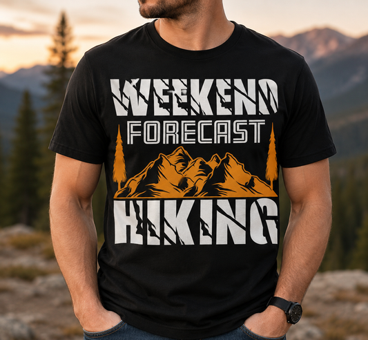 Weekend Forecast Hiking SVG-Cricut, Silhouette, Sublimation Cut File Canada-Funny Outdoor Adventure Design (Digital Download)