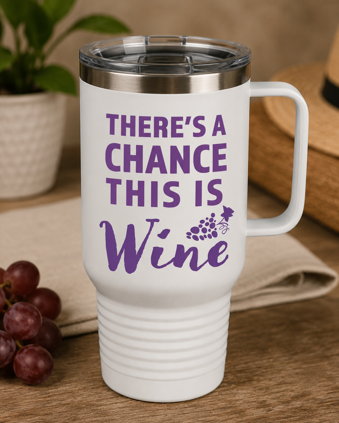 There's a Chance This is Wine SVG-Cricut, Silhouette, Sublimation Cut File Canada -Funny Wine Lover Cut File (Digital Download)