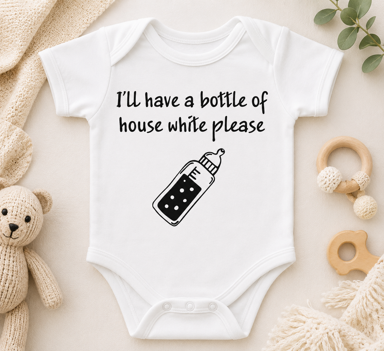 Funny Baby Quote SVG-Cricut, Silhouette, Sublimation Cut File Canada-House White Bottle-Mom Life (Digital Download)