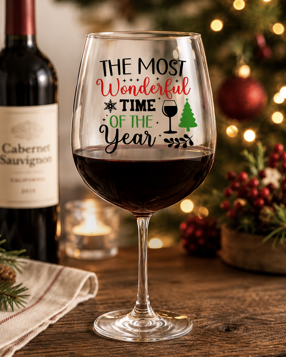 Funny Christmas Wine Quote SVG-Cricut, Silhouette, Sublimation Cut File Canada-Holiday Cut File (Digital Download)