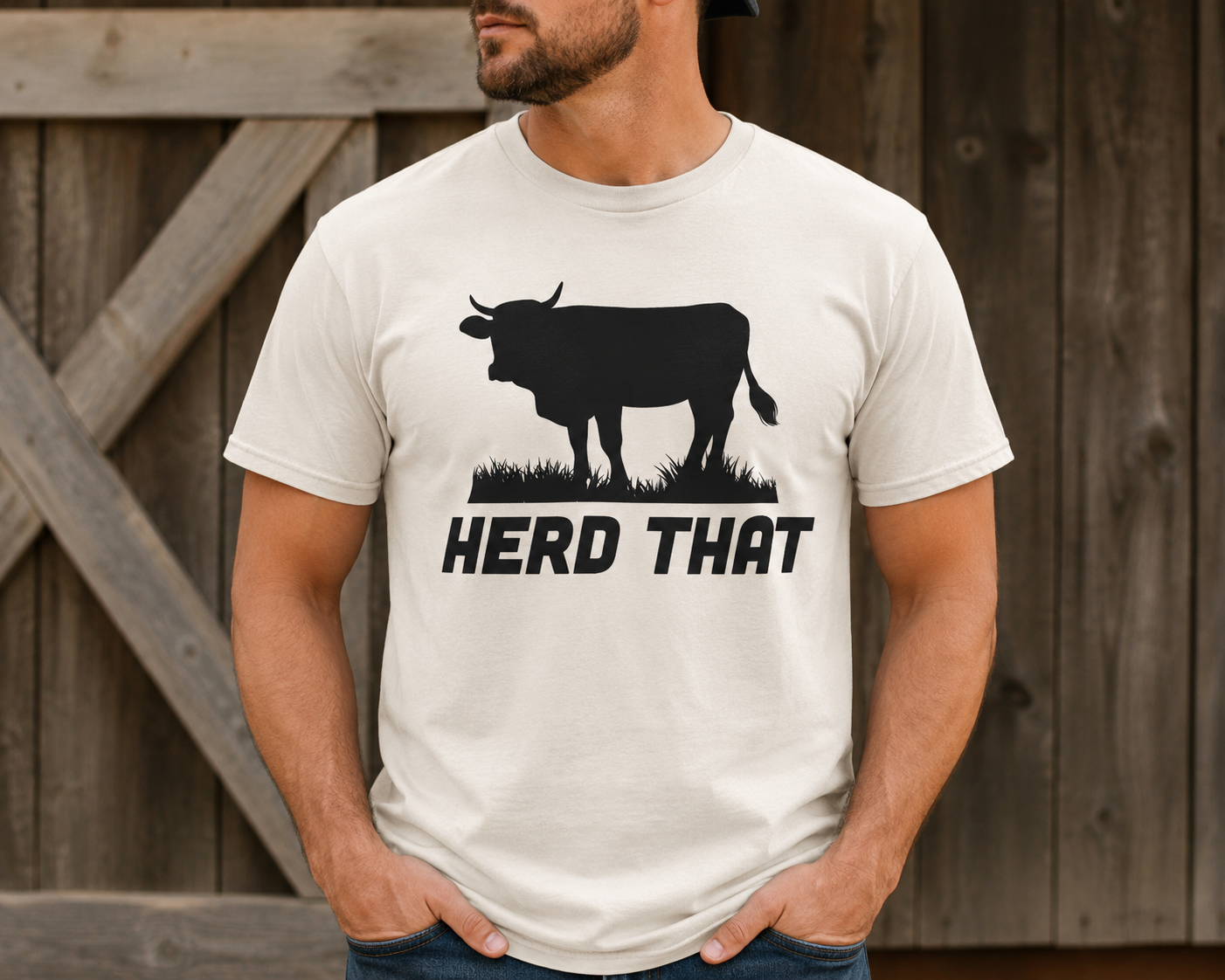 Herd That Cow SVG-Cricut, Silhouette, Sublimation Cut File Canada-Funny Farmhouse Design (Digital Download)