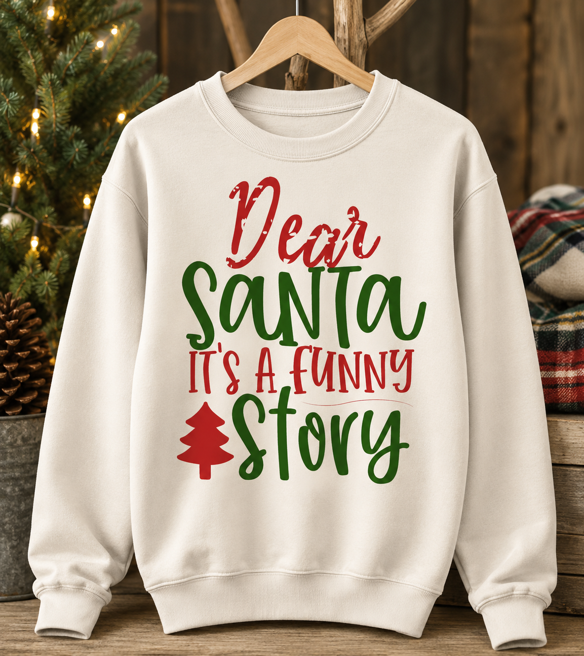 Dear Santa It’s a Funny Story SVG-Cricut, Silhouette, Sublimation Cut File Canada-Funny Christmas Design for Cricut (digital download)