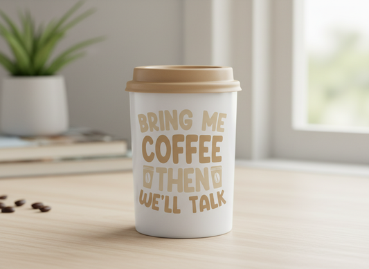 Funny Coffee Quote SVG-Cricut, Silhouette, Sublimation Cut File Canada-Caffeine Lover Gift (Digital Download)