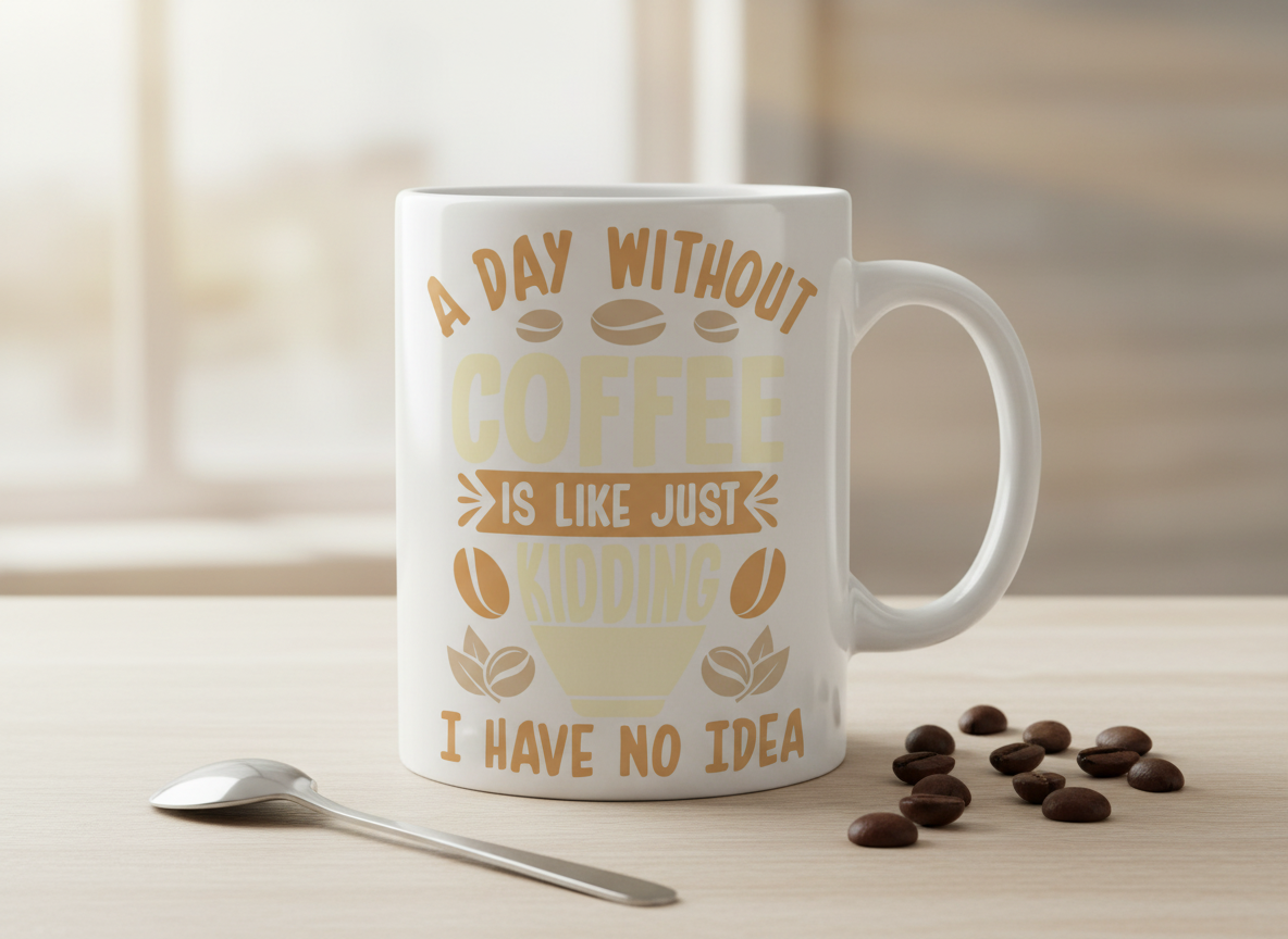 Funny Coffee Quote SVG-Cricut, Silhouette, Sublimation Cut File Canada-Caffeine Lover (Digital Download)
