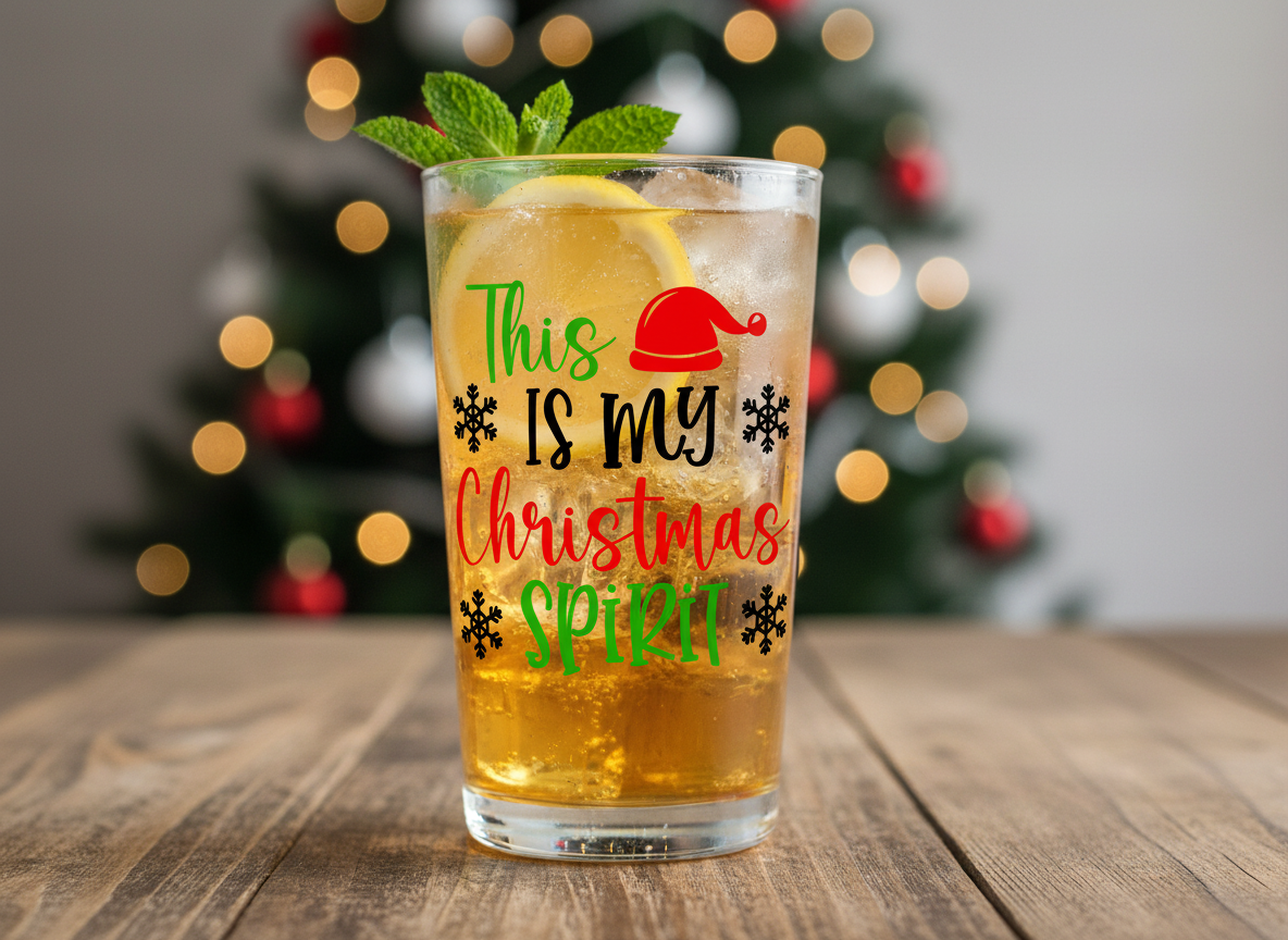 Funny Christmas Spirit SVG-Cricut, Silhouette, Sublimation Cut File Canada-Holiday Quote Cut File (Digital Download)