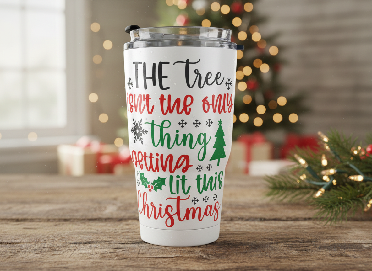 Funny Christmas SVG-Cricut, Silhouette, Sublimation Cut File Canada-The Tree Isn't The Only Thing Getting Lit (Digital Download)