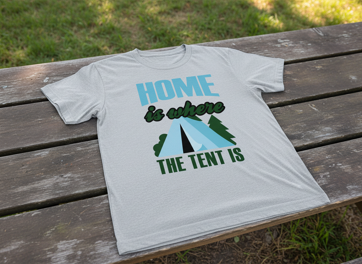 Home Is Where The Tent Is SVG-Cricut, Silhouette, Sublimation Cut File Canada-Camping Quote (Digital Download)