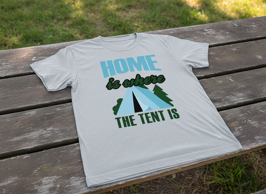 Home Is Where The Tent Is SVG-Cricut, Silhouette, Sublimation Cut File Canada-Camping Quote (Digital Download)
